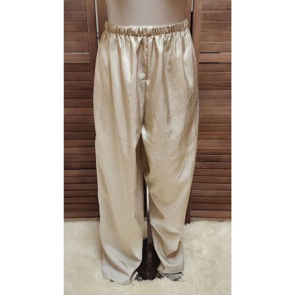 Sandy Sandy Gold Designer Plus Size 24 Pant Suit Vacation Sunny Beach Summer Set - Picture 4 of 7